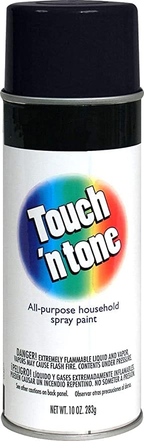Touch N Tone Spray Paint, General Purpose, Oil Formula, Interior and Exterior Use, 20 Minutes Dry Time. Ideal for Plastic Metal, Wood, Ceramic, Concrete, Paper and More Touch N Tone Spray Paint, General Purpose, Oil Formula, Interior and Exterior Use, 20 Minutes Dry Time. Ideal for Plastic Metal, Wood, Ceramic, Concrete, Paper and More